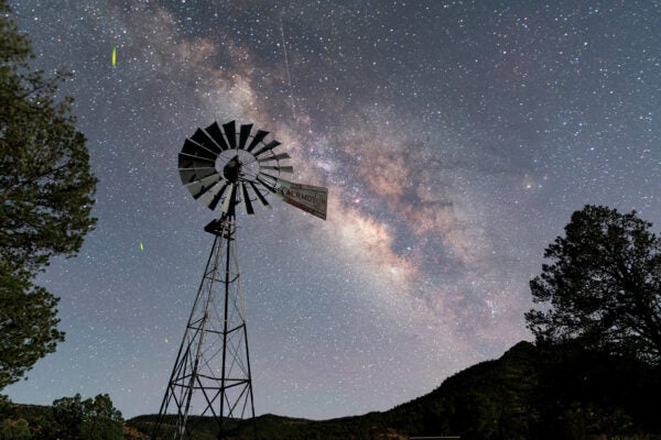 TNC Davis Mountains Preserve Windmill Milky Way WEB